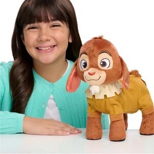 🆕 - Disney Wish-Walk 'n Talk Valentino Plush Fainting Goat. NWT